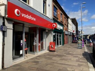 A Vodafone shop.
